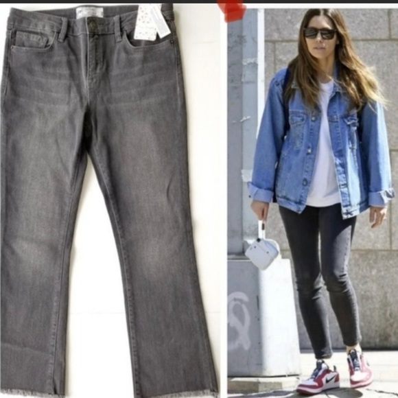 Free People Denim - NEW Free People High Rise Cropped Raw Hem Jeans 28